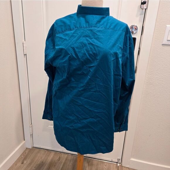 J. Ferrar stretch long sleeve button up shirt sz 2xl - Picture 3 of 6